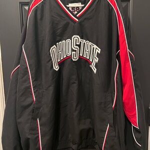 Ohio State Black and Red Pullover Jacket